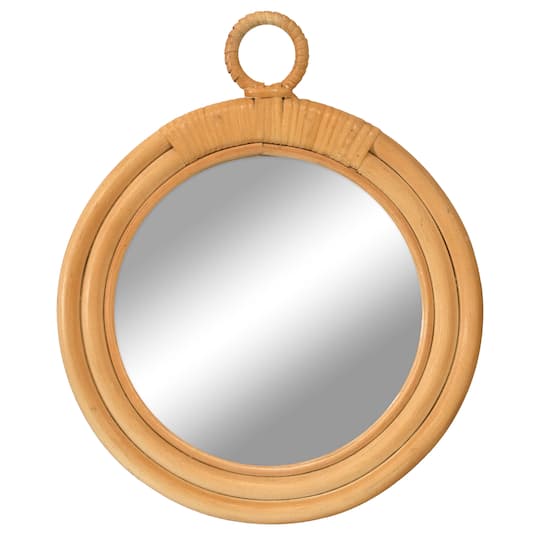 10" Rattan Framed Wall Mirror by Ashland®